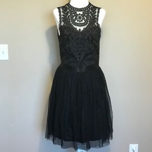 Black Lace Cocktail Dress | Size M